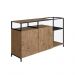 Buffet Bar Dinâmico York 135cm Estrutura Preto Fosco - Vermont