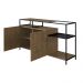 Buffet Bar Dinâmico York 135cm Estrutura Preto Fosco - Vermont