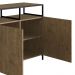Buffet Bar Dinâmico York 135cm Estrutura Preto Fosco - Vermont
