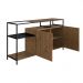 Buffet Bar Dinâmico York 135cm Estrutura Preto Fosco - Vermont