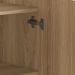 Buffet Bar Oslo 2 PT Hanover e Dourado 110 cm