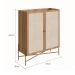 Buffet Bar Oslo 2 PT Hanover e Dourado 110 cm