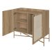 Buffet Bar Oslo 2 PT Hanover e Dourado 81 cm