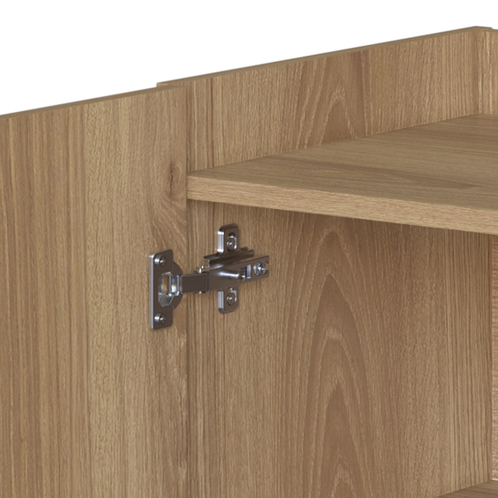 Buffet Bar Oslo 2 PT Hanover e Dourado 81 cm