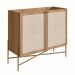 Buffet Bar Oslo 2 PT Hanover e Dourado 81 cm