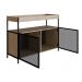 Buffet Bar York 100cm Estrutura Preto Fosco - Hanover