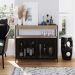 Buffet Bar York 100cm Estrutura Preto Fosco - Hanover