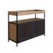 Buffet Bar York 100cm Estrutura Preto Fosco - Vermont