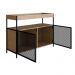 Buffet Bar York 100cm Estrutura Preto Fosco - Vermont