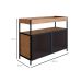 Buffet Bar York 2 PT Vermont e Preto