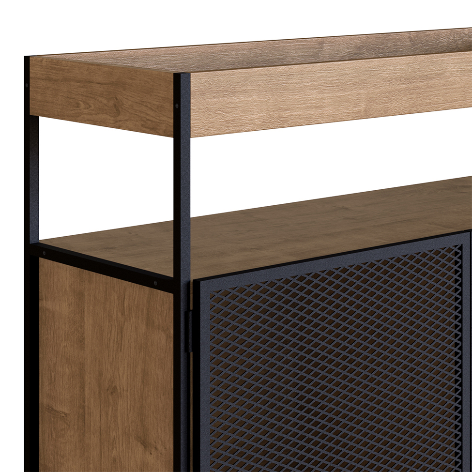 Buffet Bar York 2 PT Vermont e Preto