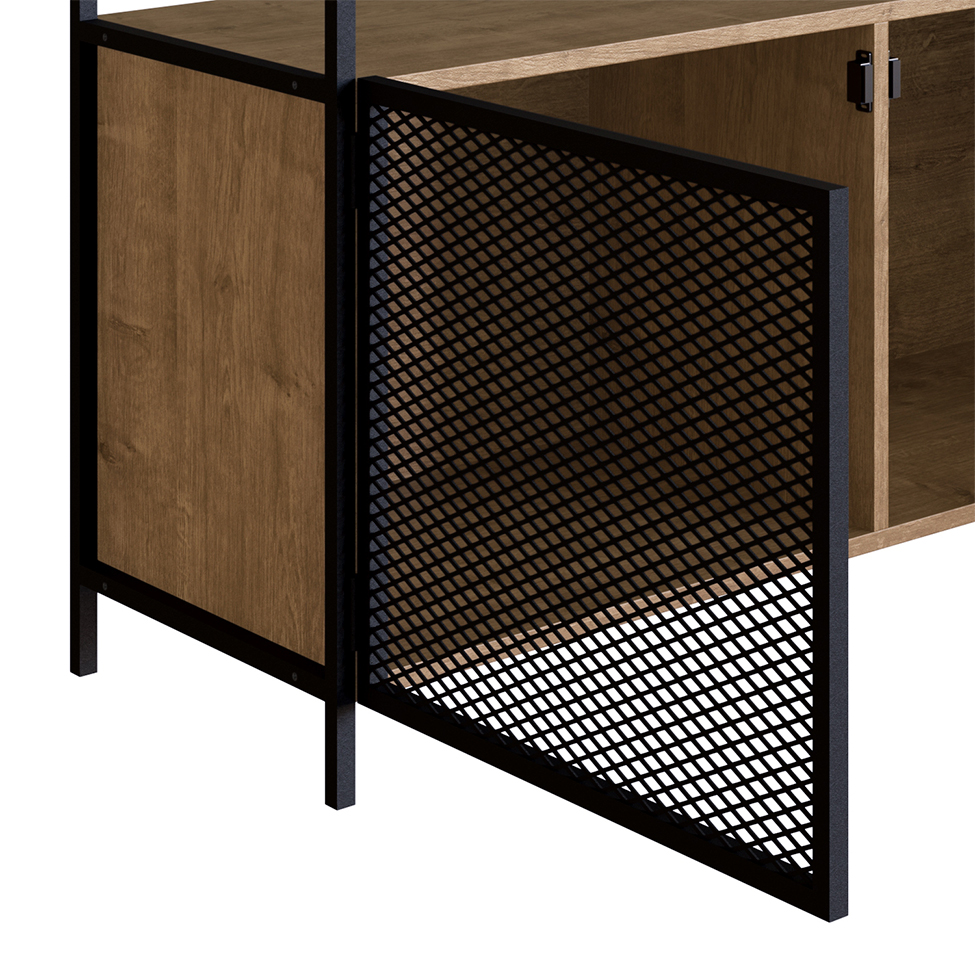 Buffet Bar York 2 PT Vermont e Preto