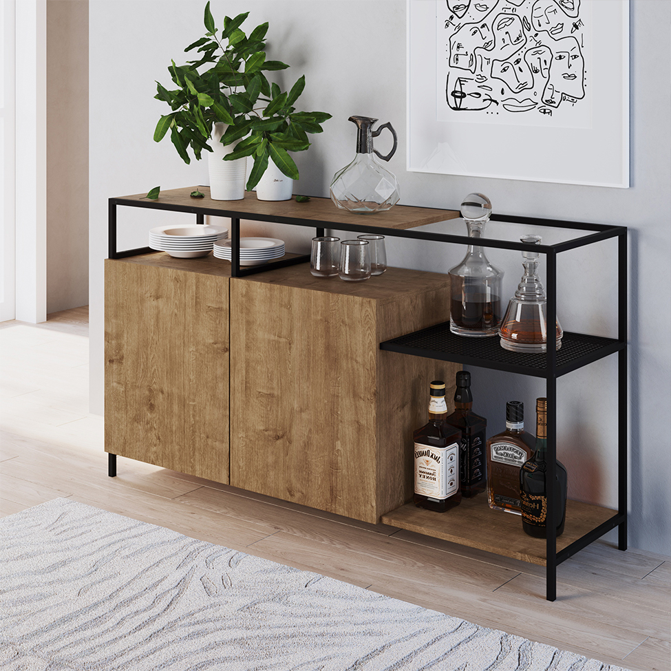 Buffet York 2 PT Vermont e Preto