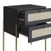 Cabeceira Casal 160 cm 02 Mesas Cabeceira Palinha 28978 Nero Dourado Artesano