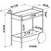 Carrinho Bar 2 Caixas Com Rodízios  Estilo Industrial Steel Quadra Vermont Base Preta - Artesano