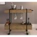 Carrinho Bar Com Rodizios 27813 Linha Complementos Preto Vermont Artesano