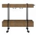 Carrinho Bar Com Rodizios 27813 Linha Complementos Preto Vermont Artesano