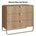Comoda 3 Gavetas Organica 90 cm 28068 Hanover Dourado Artesano