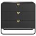 Comoda 3 Gavetas Organica 90 cm 28068 Nero Preto Artesano