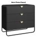 Comoda 3 Gavetas Organica 90 cm 28068 Nero Preto Artesano