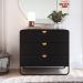 Comoda 3 Gavetas Organica 90 cm 28068 Nero Preto Artesano