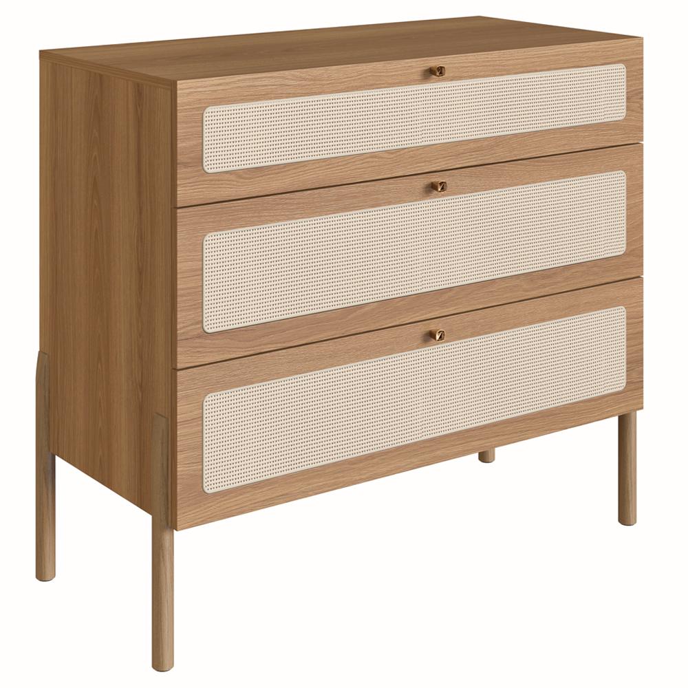 Comoda 3 Gv Corrediças Telesc Pes Madeira 27934 Oslo Hanover Artesano