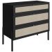 Comoda 3 Gv Corrediças Telesc Pes Madeira 27934 Oslo Nero Artesano