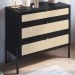 Comoda 3 Gv Corrediças Telesc Pes Madeira 27934 Oslo Nero Artesano