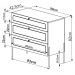 Comoda 3 Gv Corrediças Telesc Pes Metal Oslo 28934 Hanover Artesano