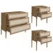 Comoda E 02 Mesas de Cabeceira Palhinha 27934x27933 Linha Oslo Hanover Artesano