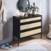 Comoda E 02 Mesas de Cabeceira Palhinha 27934x27933 Linha Oslo Nero Artesano