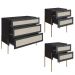 Comoda E 02 Mesas de Cabeceira Palhinha 28934x28933 Linha Oslo Nero Artesano