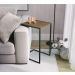 Conjunto 02 Mesas Laterais 27895 Linha Complementos Vermont Preto Fosco Artesano