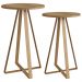 Conjunto 2 Mesas Laterais Sala Estar 27958 Hanover Dourado Artesano