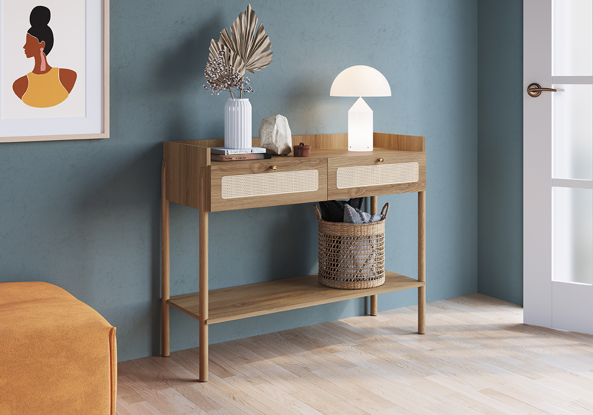 Conjunto Aparador E Buffet Palhinha 27936x27935 Linha Oslo Hanover Artesano
