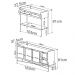 Conjunto Aparador E Buffet Palhinha 28936x28935 Linha Oslo Hanover Artesano