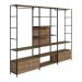 Conjunto De 3 Estantes Guarda Roupa P/ Closet 4 Gavetas E 1 Mesa Lateral