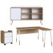 Conjunto Escritório 3 Peças 28001X995X998 Hanover Branco Artesano