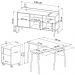 Conjunto Escritório 3 Peças 28001X995X998 Hanover Branco Artesano