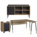 Conjunto Escritório 3 Peças 28001X995X998 Hanover Nero Artesano