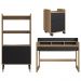 Conjunto Escritório Home Officie 3 Peças 28000X27996X27998 Nero Hanover Artesano