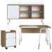 Conjunto Escritório Mesa Balcão Gav 28002X998X995 Hanover Branco Artesano