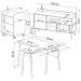 Conjunto Escritório Mesa Balcão Gav 28002X998X995 Hanover Nero Artesano