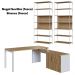Conjunto Escritorio 3 Pecas Office 25910 Nogal Sevilha Branco Artesano