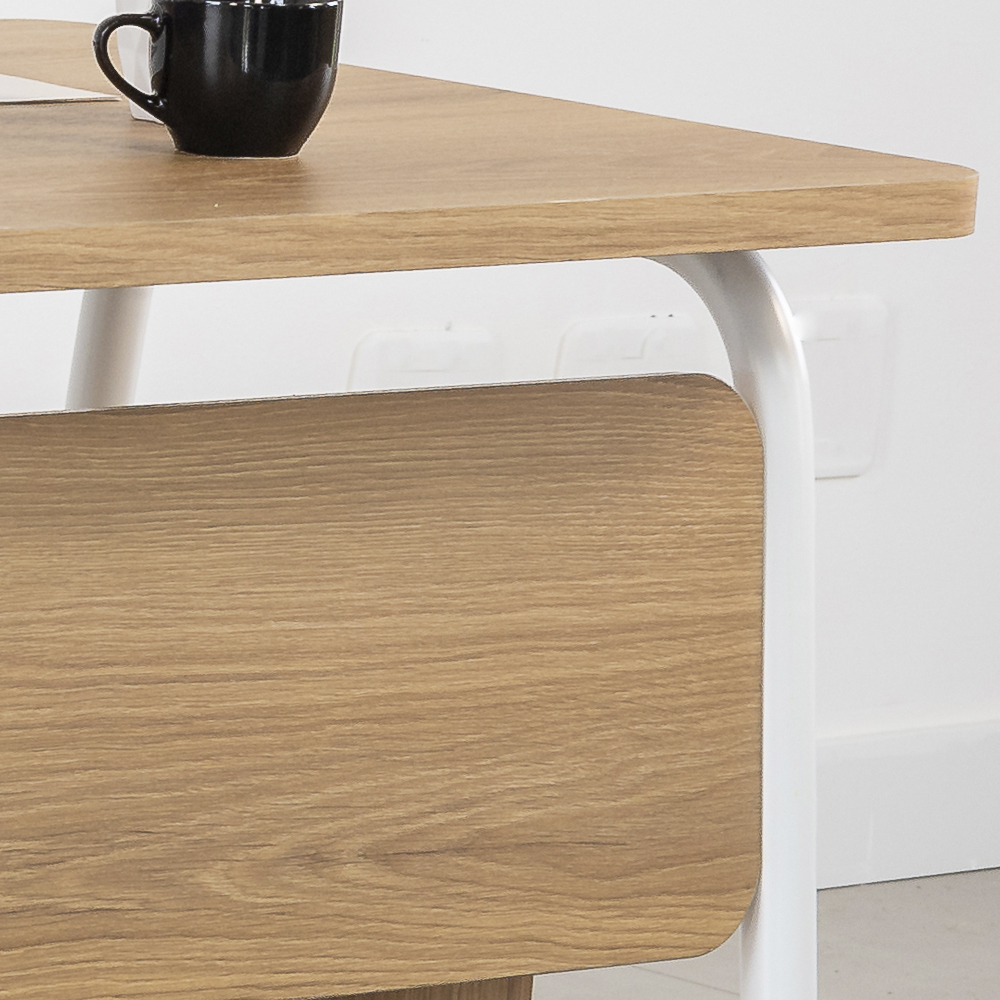 Conjunto Escritorio Home Office 2 Peças 27988X27998 Branco Hanover Artesano