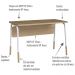 Conjunto Escritorio Home Office 2 Peças 27989X27998 Branco Hanover Artesano