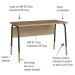 Conjunto Escritorio Home Office 2 Peças 27989X27998 Preto Hanover Artesano