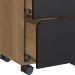 Conjunto Escritorio Home Office 2 Peças 27989X27998 Preto Hanover Artesano