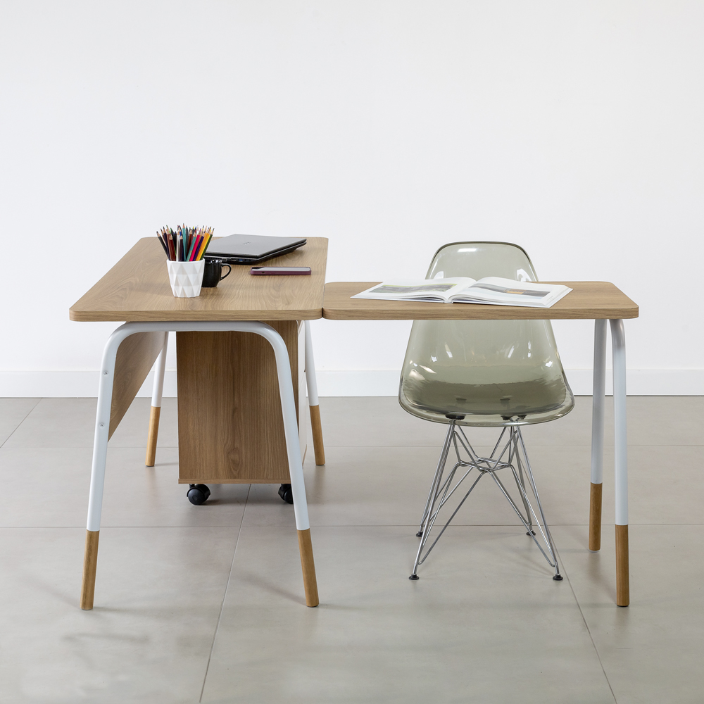Conjunto Escritorio Home Office 2 Peças 28001X27998 Branco Hanover Artesano