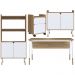 Conjunto Escritorio Home Office 4 Peças 279X88X98X96X97 Branco Hanover Artesano